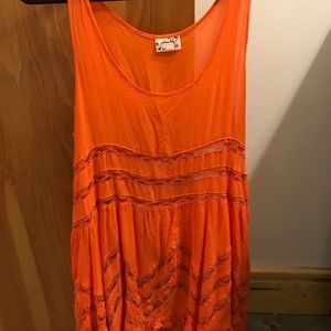 Free People Voile and Lace Trapeze Slip